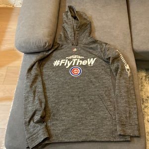 Cubs post season Majestic hoodie, large